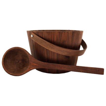 Emendo Saunaeimer und Kellen-Set aus Holz