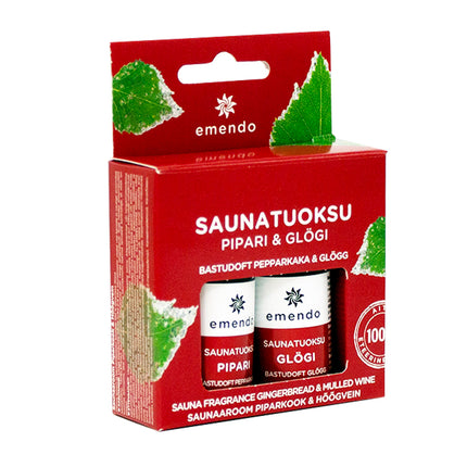Emendo Sauna-Duft Lebkuchen & Glühwein – 2 × 10 ml