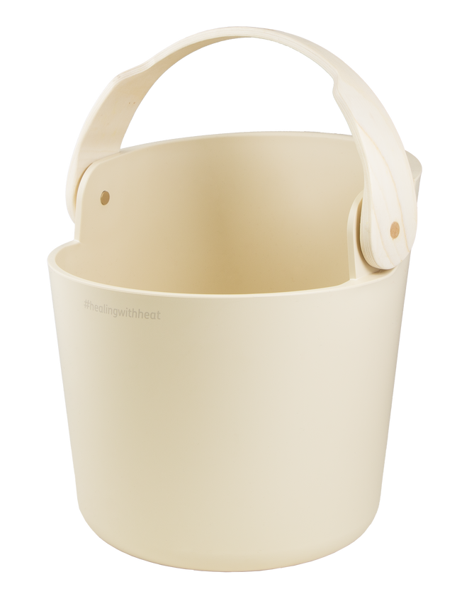 Harvia Helmi Saunaeimer und Kellen-Set Ivory